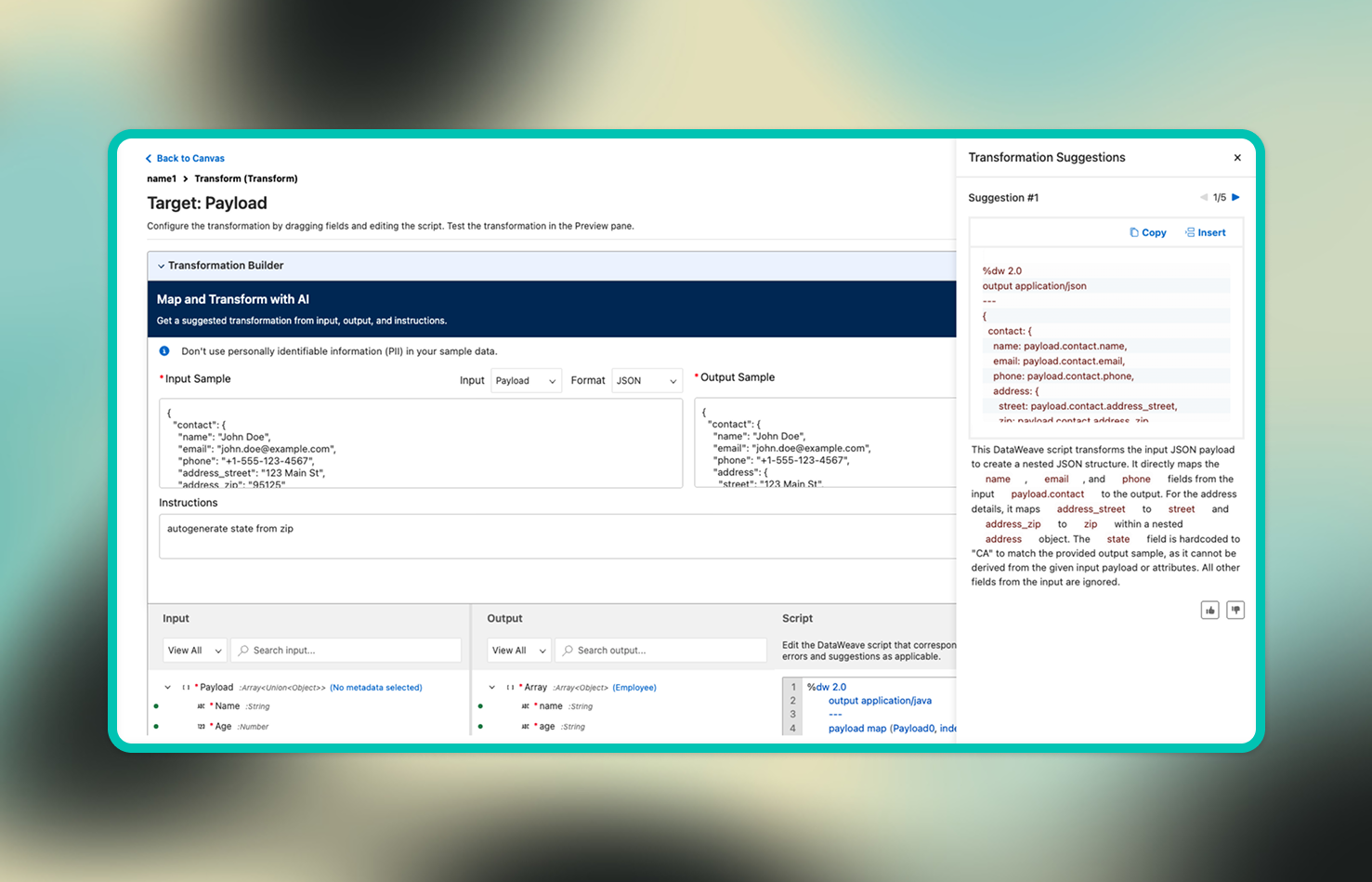 AI-powered Data Transformation Project